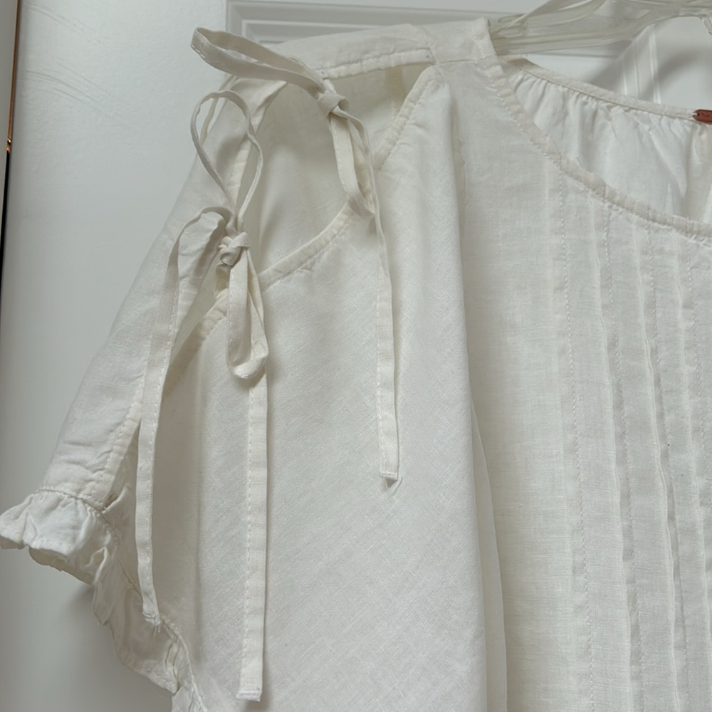 FREE PEOPLE Lilia Pintuck NWT shirt sz XS - Picture 4 of 6